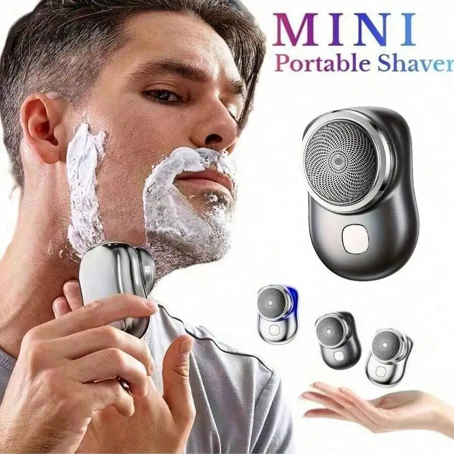 Portable Mini Electric Shaver For Men: USB Rechargeable, 60+ Mins Battery, Washable - Perfect For Home & Travel