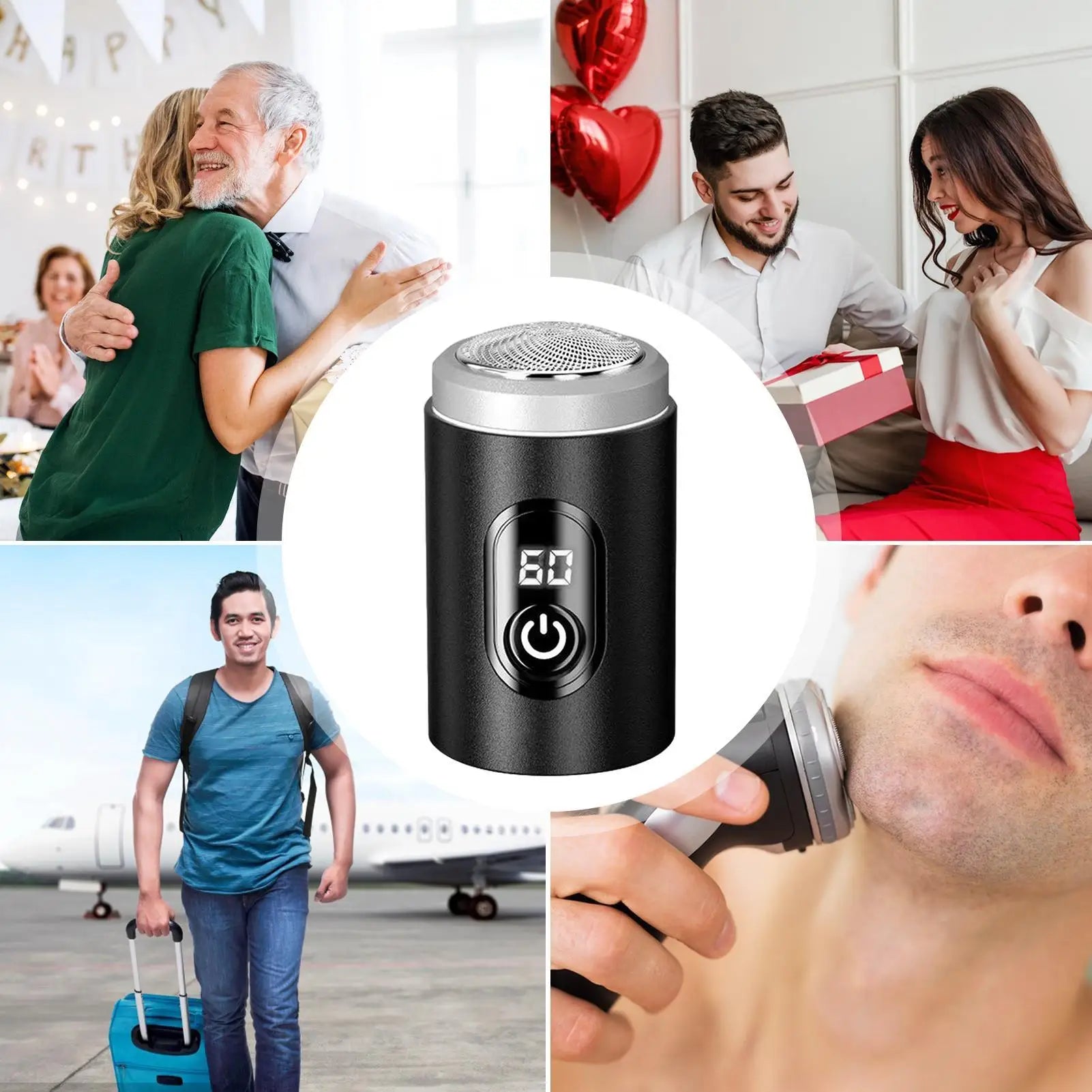 Mini Electric Shaver Washable Razor Shaver USB Rechargeable Portable Painless Cordless Trimmer Knive Face Beard Razor