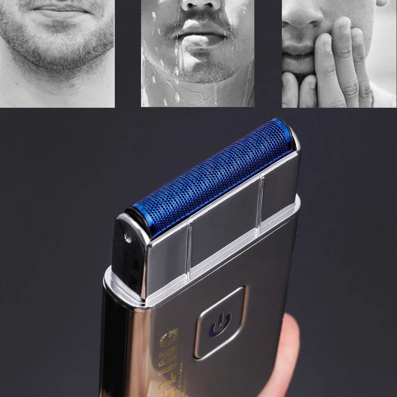 2023 New Mini USB Rechargeable Reciprocating Electric for Razor Shaver KM-5088 for