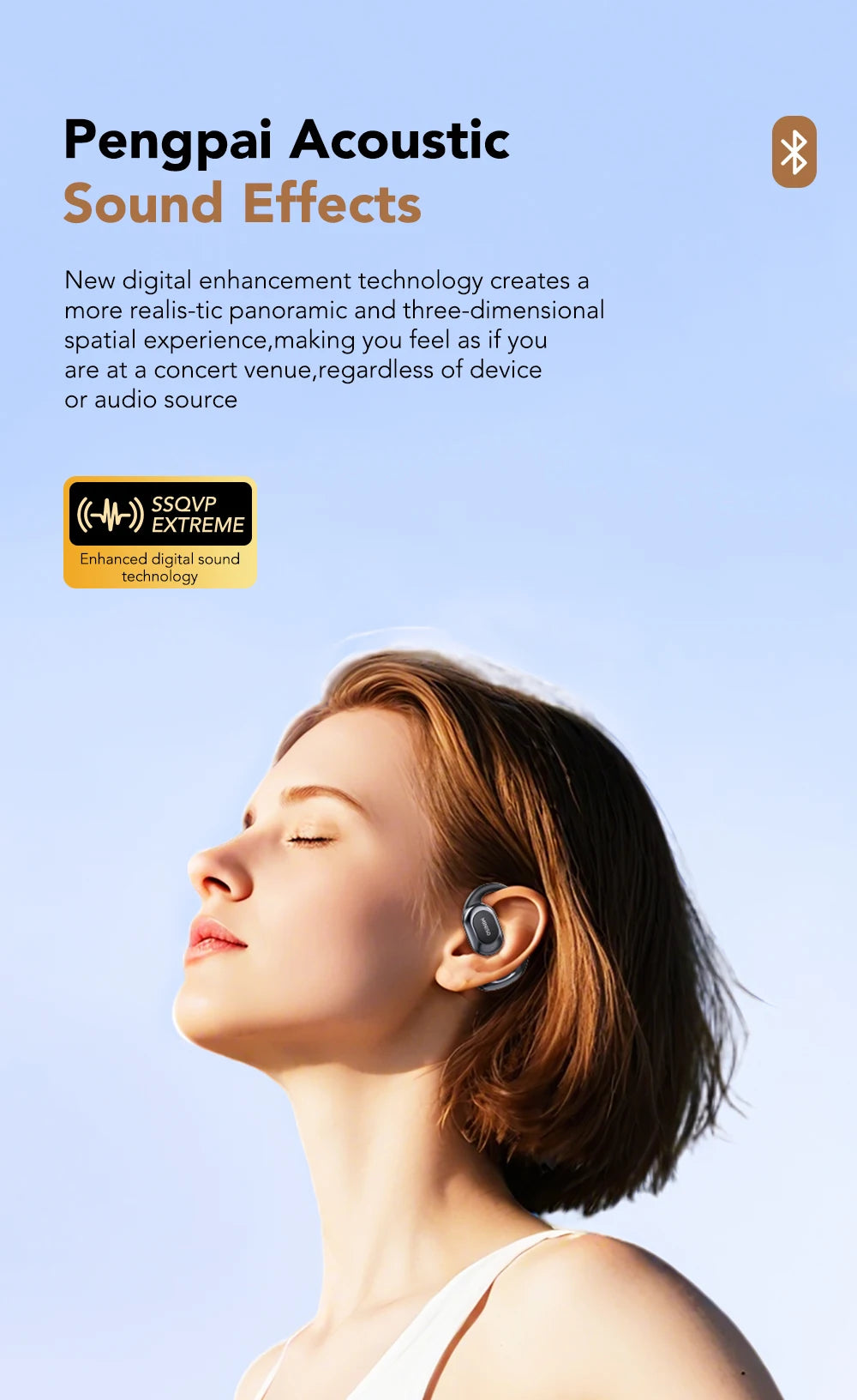 MINISO MS156 Bluetooth V5.4 AI Earphones OWS Sports Wireless Headphones Translation Earphone HD Call Earbuds with Mic Long-life