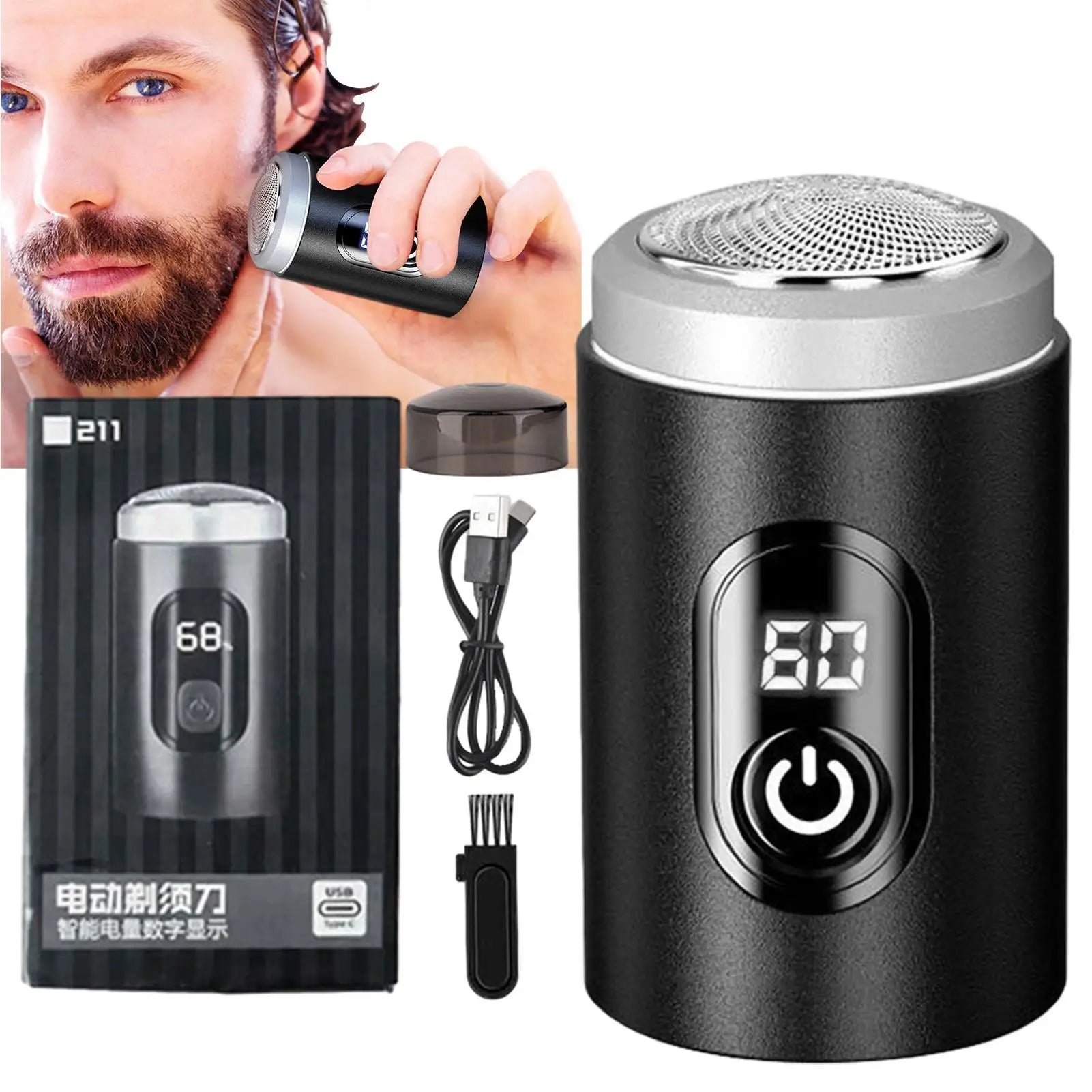 Mini Electric Shaver Washable Razor Shaver USB Rechargeable Portable Painless Cordless Trimmer Knive Face Beard Razor