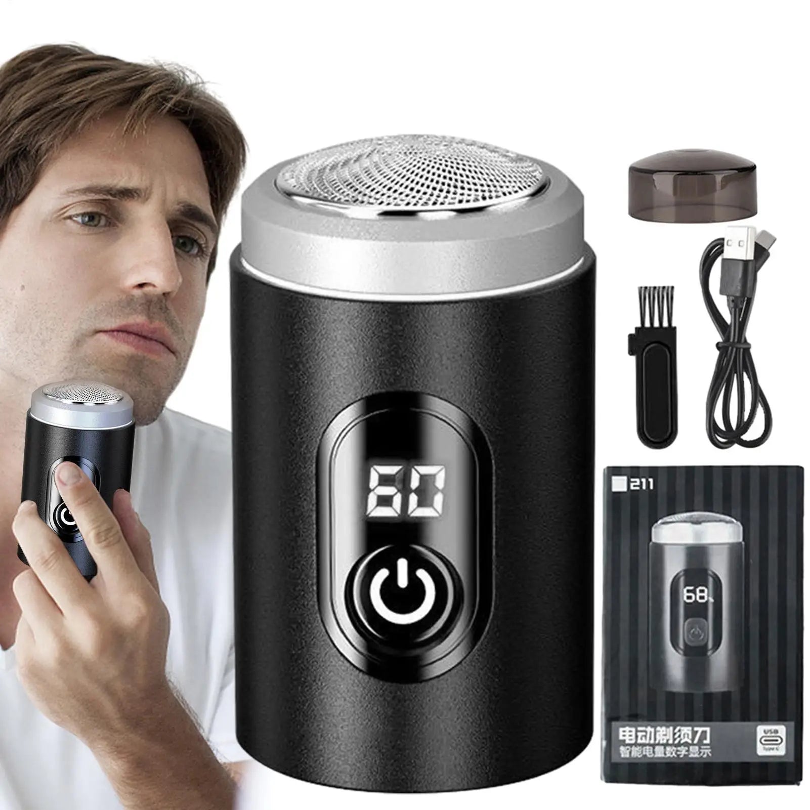 Mini Electric Shaver Washable Razor Shaver USB Rechargeable Portable Painless Cordless Trimmer Knive Face Beard Razor